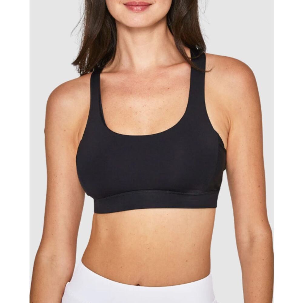 L'Etoile Sport Sleeveless Strappy Cross Back Sports Bra Black Womens Size XS NWT